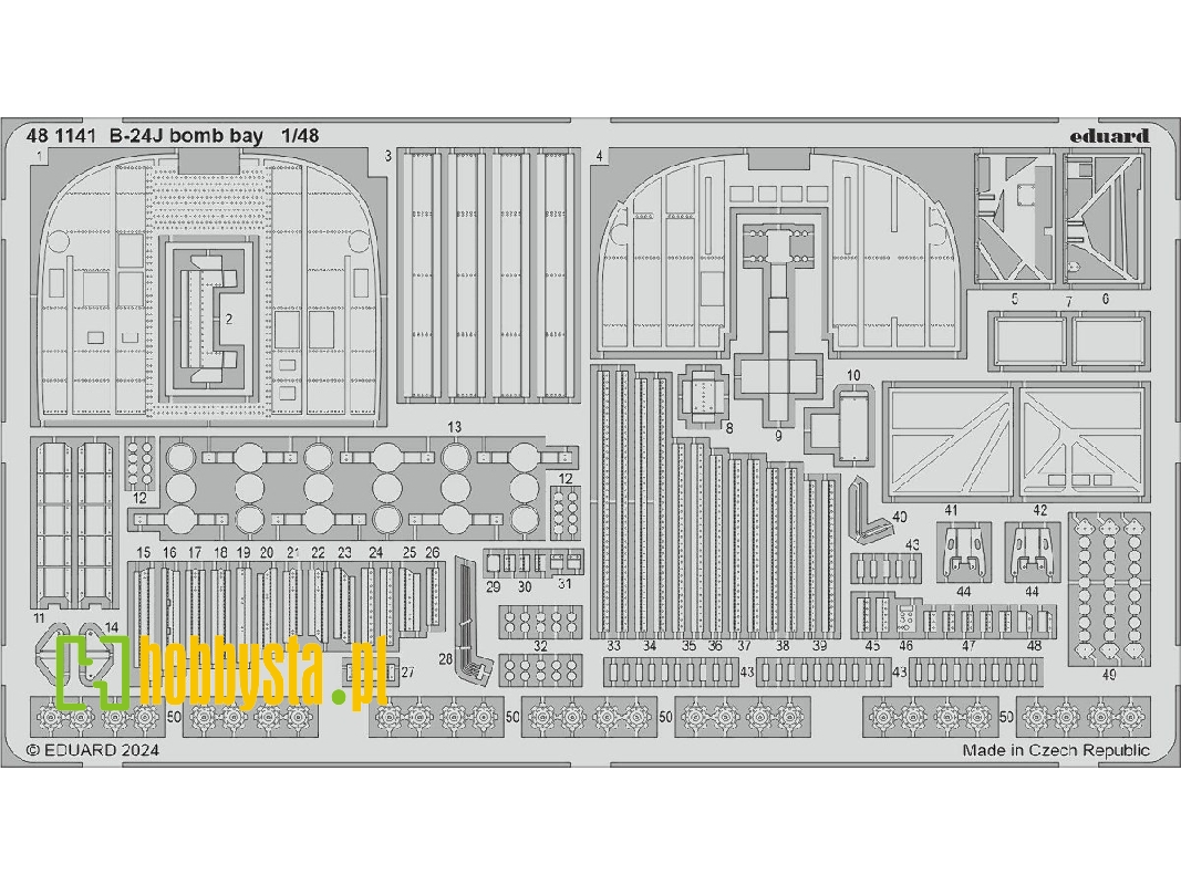 B-24J bomb bay 1/48 - HOBBY BOSS - zdjęcie 1 B-24J bomb bay 1/48 - HOBBY BOSS - zdjęcie 1