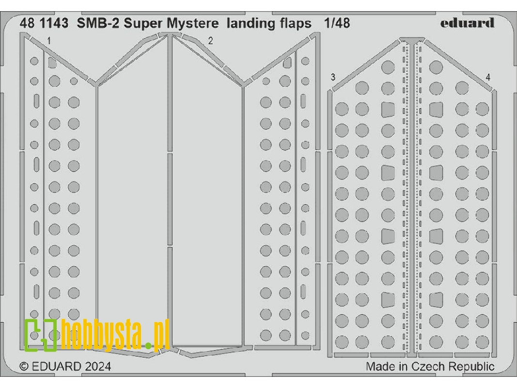 SMB-2 Super Mystere landing flaps 1/48 - SPECIAL HOBBY - zdjęcie 1