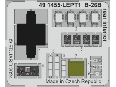 B-26B rear interior 1/48 - ICM - zdjęcie 1