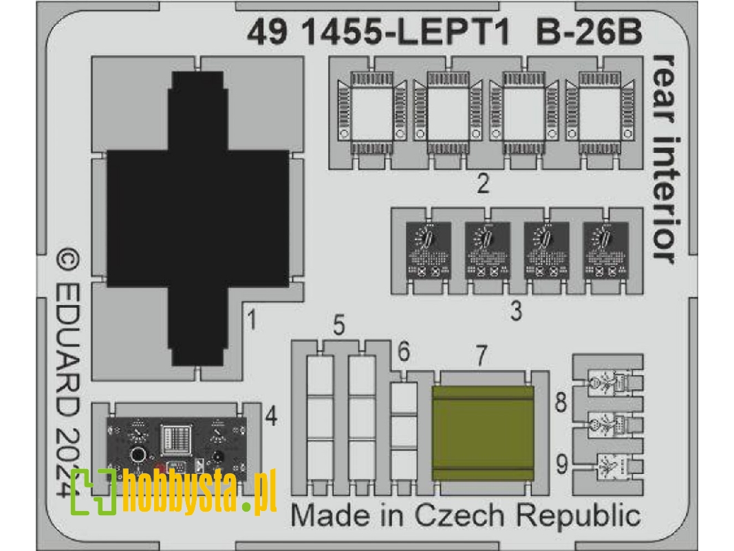 B-26B rear interior 1/48 - ICM - zdjęcie 1 B-26B rear interior 1/48 - ICM - zdjęcie 1