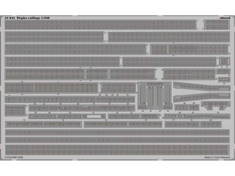 Tirpitz railings 1/350 - Revell - blaszki - zdjęcie 1 Tirpitz railings 1/350 - Revell - blaszki - zdjęcie 1