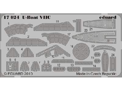 U-Boat VIIC 1/350 - Revell - blaszki - zdjęcie 1