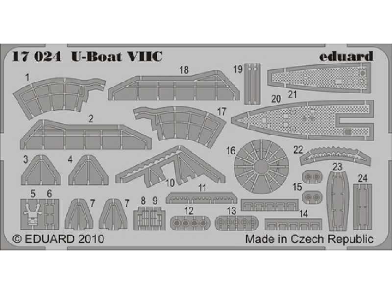  U-Boat VIIC 1/350 - Revell - blaszki - zdjęcie 1