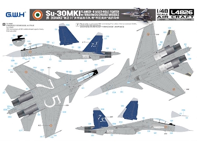 Su-30 Mki 'flanker H' Multirole Fighter Indian Air Force With Brahmos - zdjęcie 8