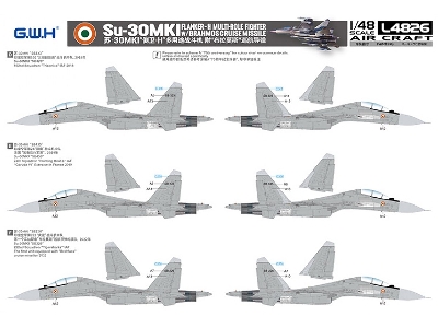 Su-30 Mki 'flanker H' Multirole Fighter Indian Air Force With Brahmos - zdjęcie 10