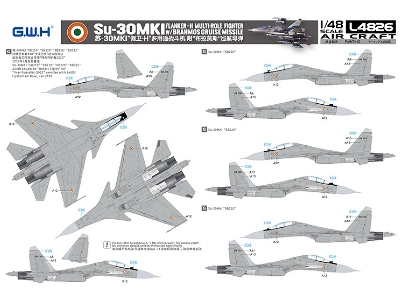 Su-30 Mki 'flanker H' Multirole Fighter Indian Air Force With Brahmos - zdjęcie 11