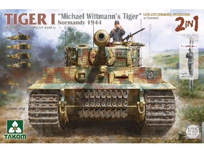 Tiger I Sd.Kfz.181 Pz.Kpfw.Vi Ausf.E 'michael Wittmann's Tiger' Normandy 1944 - Late/Late Command-production With Zimmerit (2 In