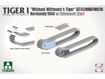 Tiger I Sd.Kfz.181 Pz.Kpfw.Vi Ausf.E 'michael Wittmann's Tiger' Normandy 1944 - Late/Late Command-production With Zimmerit (2 In