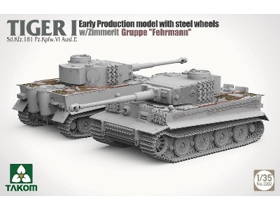 Tiger I Sd.Kfz.181 Pz.Kpfw.Vi Ausf.E - Early-production Model With Steel Wheels And Zimmerit, Gruppe 'fehrmann' - zdjęcie 2