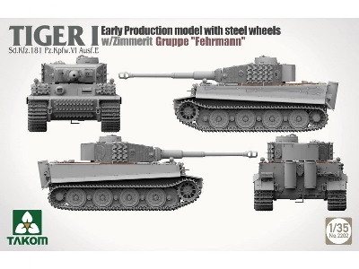 Tiger I Sd.Kfz.181 Pz.Kpfw.Vi Ausf.E - Early-production Model With Steel Wheels And Zimmerit, Gruppe 'fehrmann' - zdjęcie 3