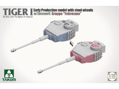 Tiger I Sd.Kfz.181 Pz.Kpfw.Vi Ausf.E - Early-production Model With Steel Wheels And Zimmerit, Gruppe 'fehrmann' - zdjęcie 5