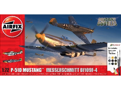 North American P-51 D Mustang & Messerschmitt Bf-109 F-4 - Dogfight Double (New Tooling - zdjęcie 1
