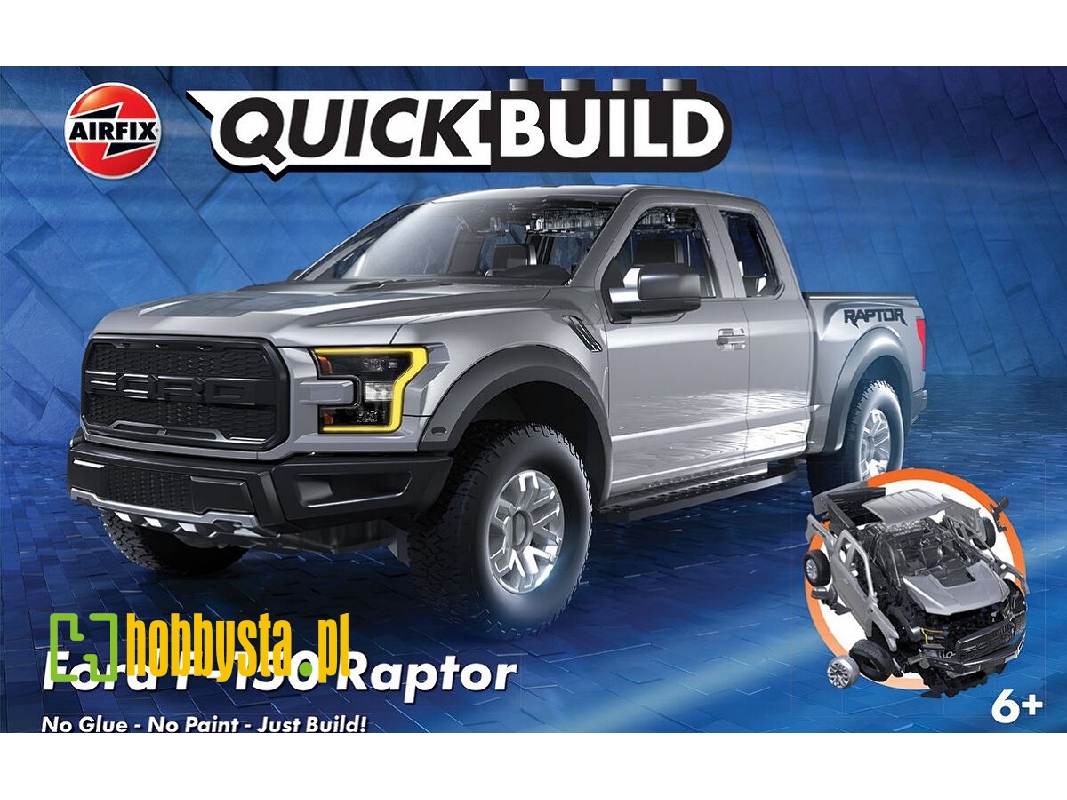 Quick Build Ford F-150 Raptor (Grey) - zdjęcie 1 Quick Build Ford F-150 Raptor (Grey) - zdjęcie 1