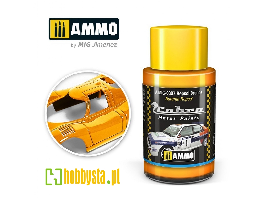 A.Mig-0307 Cobra Motor Repsol Orange - zdjęcie 1