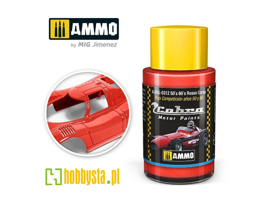 A.Mig-0312 Cobra Motor50´s 60´s Rosso Corsa - zdjęcie 1 A.Mig-0312 Cobra Motor50´s 60´s Rosso Corsa - zdjęcie 1