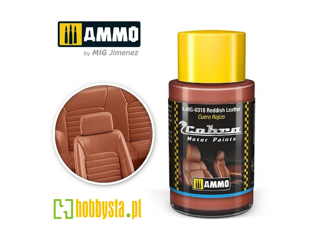 A.Mig-0318 Cobra Motor Reddish Leather - zdjęcie 1 A.Mig-0318 Cobra Motor Reddish Leather - zdjęcie 1