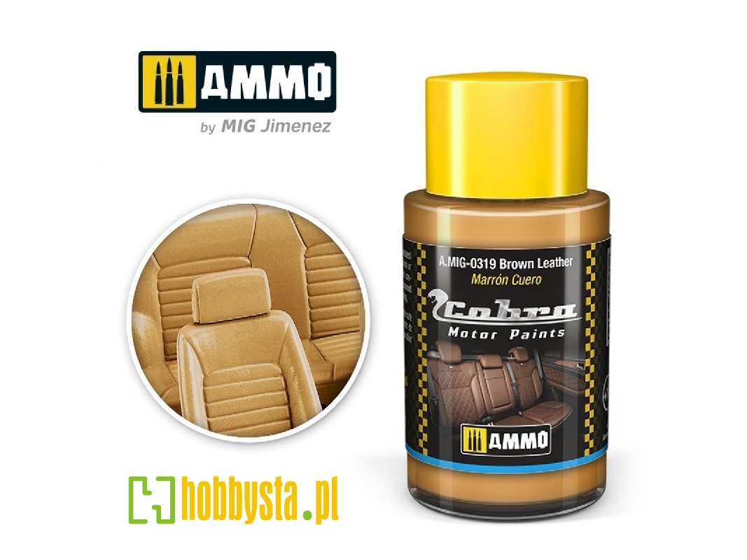 A.Mig-0319 Cobra Motor Brown Leather - zdjęcie 1 A.Mig-0319 Cobra Motor Brown Leather - zdjęcie 1