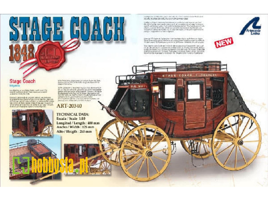 Dyliżans Z 1884 Roku Stage Coach & Company - zdjęcie 1 Dyliżans Z 1884 Roku Stage Coach & Company - zdjęcie 1
