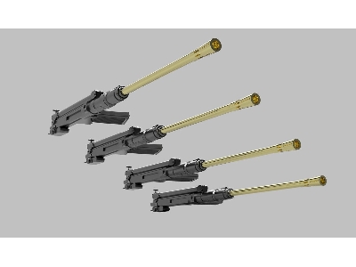 Flakvierling 38 Gun Barrels With Body Aa Gun (X4) - zdjęcie 1