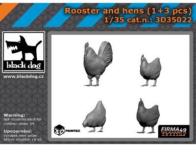 Rooster And Hens (1pc And 3pcs) - zdjęcie 1