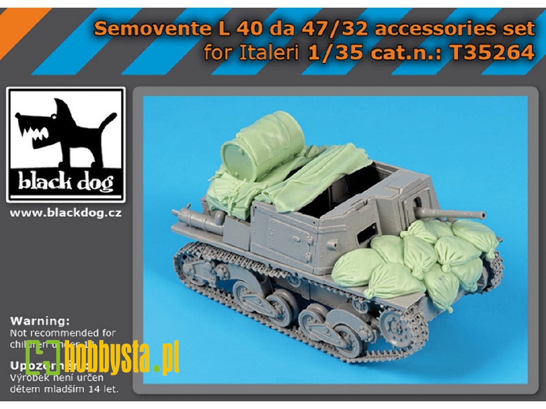 Semovente L 40 Da 47/32 Accessories Set (For Italeri) - zdjęcie 1 Semovente L 40 Da 47/32 Accessories Set (For Italeri) - zdjęcie 1