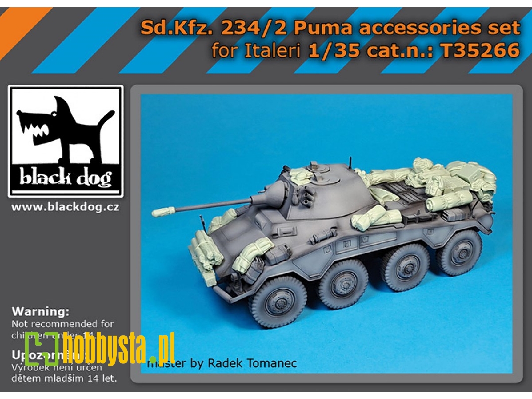 Sd.Kfz. 234/2 Puma Accessories Set (For Italeri) - zdjęcie 1 Sd.Kfz. 234/2 Puma Accessories Set (For Italeri) - zdjęcie 1