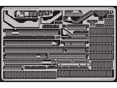  USS CV-14 Ticonderoga railings/ catwalk 1/350 - Trumpeter - bla - zdjęcie 1