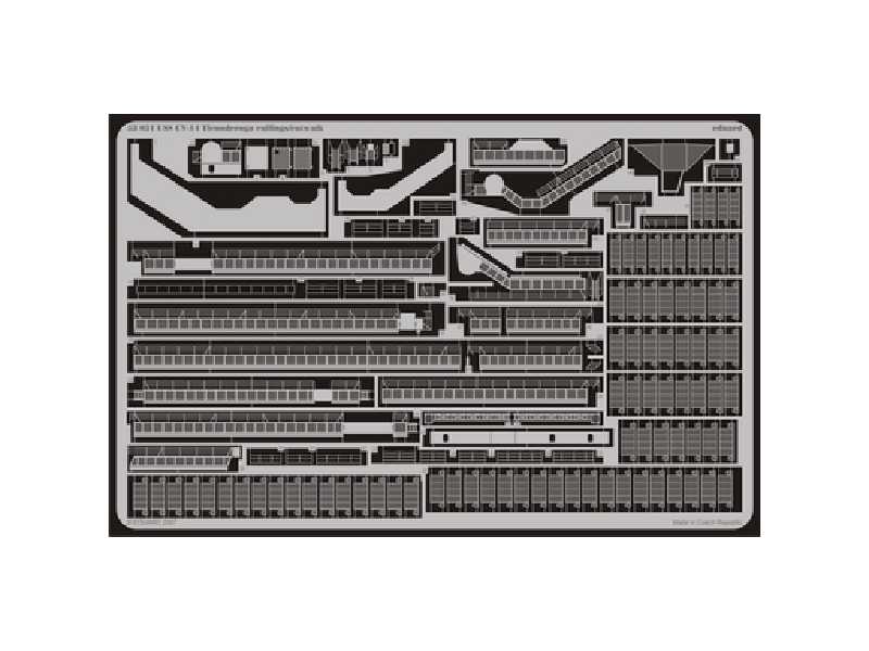  USS CV-14 Ticonderoga railings/ catwalk 1/350 - Trumpeter - bla - zdjęcie 1