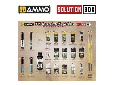 Solution Box 23 - Wwii German Late War Vehicles - Colors And Weathering System - zdjęcie 3
