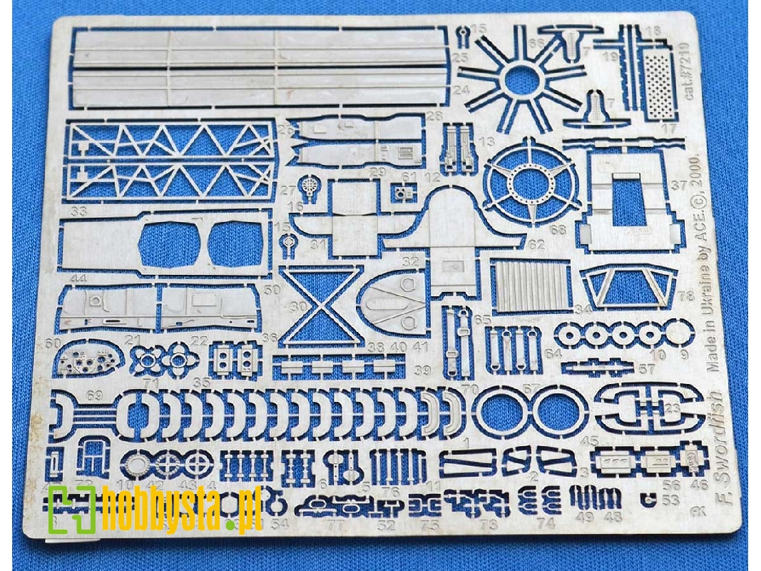 Photo-etched Set For Fairey Swordfish, For Frog/Novo Kit - zdjęcie 1 Photo-etched Set For Fairey Swordfish, For Frog/Novo Kit - zdjęcie 1