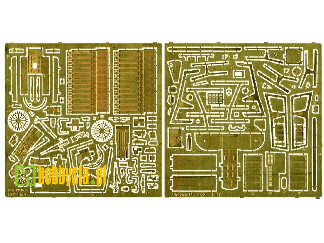 Photo-etched: Mig-29 9-13 - zdjęcie 1 Photo-etched: Mig-29 9-13 - zdjęcie 1