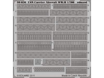  USN Carrier Aircraft WWII 1/700 - blaszki - zdjęcie 1