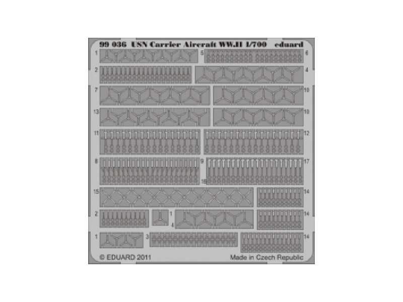  USN Carrier Aircraft WWII 1/700 - blaszki - zdjęcie 1