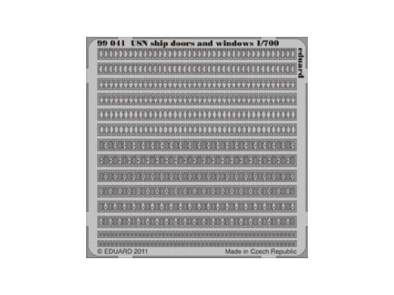 USN ship doors and windows 1/700 - blaszki - zdjęcie 1 USN ship doors and windows 1/700 - blaszki - zdjęcie 1