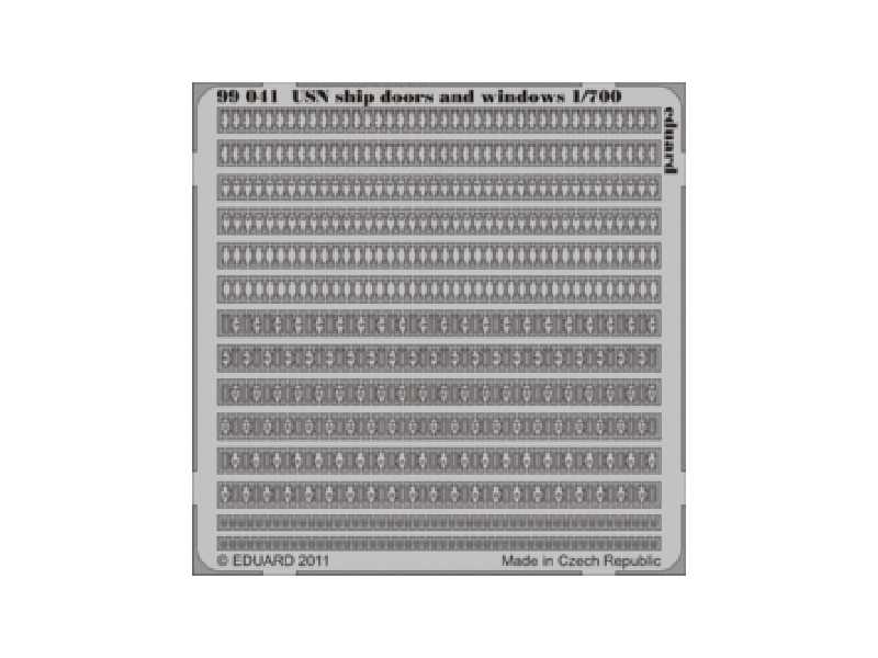  USN ship doors and windows 1/700 - blaszki - zdjęcie 1