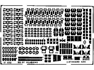  USS Alabama 1/700 - Hasegawa - blaszki - zdjęcie 3