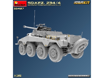 Sd.Kfz. 234/4 Schwerer Panzerspähwagen 7,5 Cm. Interior Kit - zdjęcie 3