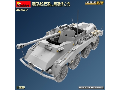 Sd.Kfz. 234/4 Schwerer Panzerspähwagen 7,5 Cm. Interior Kit - zdjęcie 4