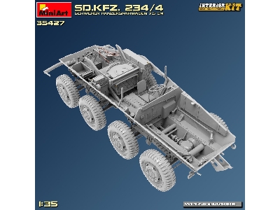 Sd.Kfz. 234/4 Schwerer Panzerspähwagen 7,5 Cm. Interior Kit - zdjęcie 10