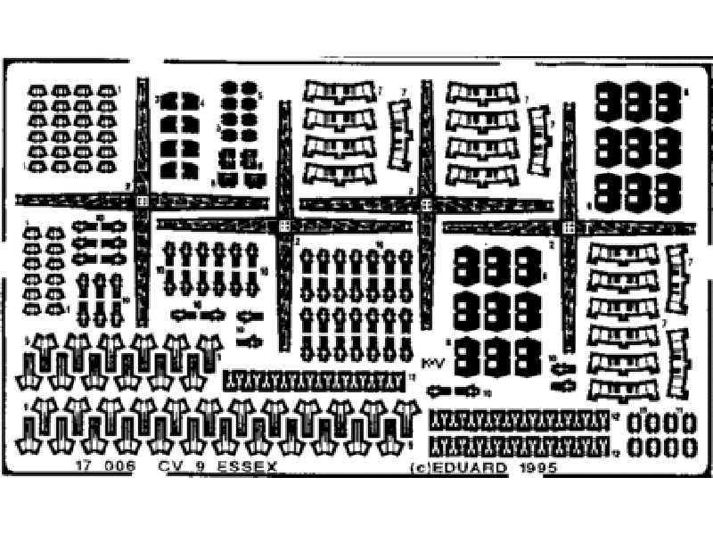 USS Essex 1/700 - Hasegawa - blaszki - zdjęcie 1 USS Essex 1/700 - Hasegawa - blaszki - zdjęcie 1