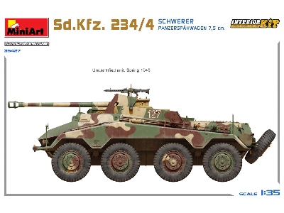 Sd.Kfz. 234/4 Schwerer Panzerspähwagen 7,5 Cm. Interior Kit - zdjęcie 15