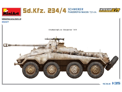 Sd.Kfz. 234/4 Schwerer Panzerspähwagen 7,5 Cm. Interior Kit - zdjęcie 16