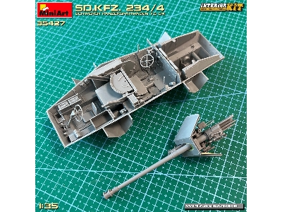 Sd.Kfz. 234/4 Schwerer Panzerspähwagen 7,5 Cm. Interior Kit - zdjęcie 19