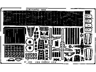  USS Essex 1/700 - Hasegawa - blaszki - zdjęcie 3