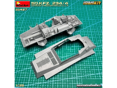 Sd.Kfz. 234/4 Schwerer Panzerspähwagen 7,5 Cm. Interior Kit - zdjęcie 37