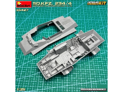 Sd.Kfz. 234/4 Schwerer Panzerspähwagen 7,5 Cm. Interior Kit - zdjęcie 38