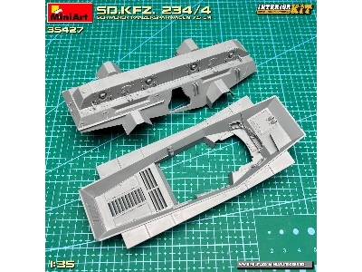 Sd.Kfz. 234/4 Schwerer Panzerspähwagen 7,5 Cm. Interior Kit - zdjęcie 39