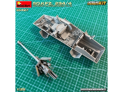 Sd.Kfz. 234/4 Schwerer Panzerspähwagen 7,5 Cm. Interior Kit - zdjęcie 43