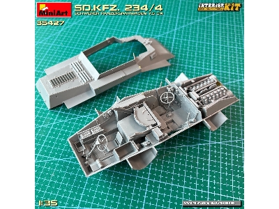 Sd.Kfz. 234/4 Schwerer Panzerspähwagen 7,5 Cm. Interior Kit - zdjęcie 46