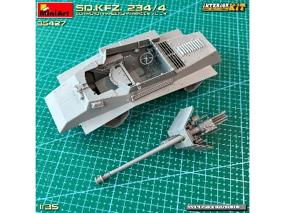 Sd.Kfz. 234/4 Schwerer Panzerspähwagen 7,5 Cm. Interior Kit - zdjęcie 47